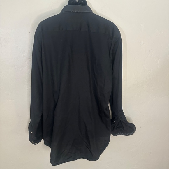 Robert Graham Contrast Long Sleeve Shirt XL 100% cotton Gently worn - Picture 4 of 5